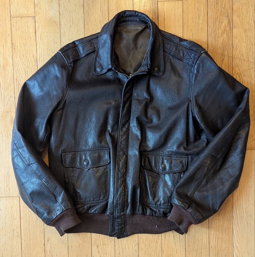 L.L. Bean A-2 Vintage Leather Flight Jacket